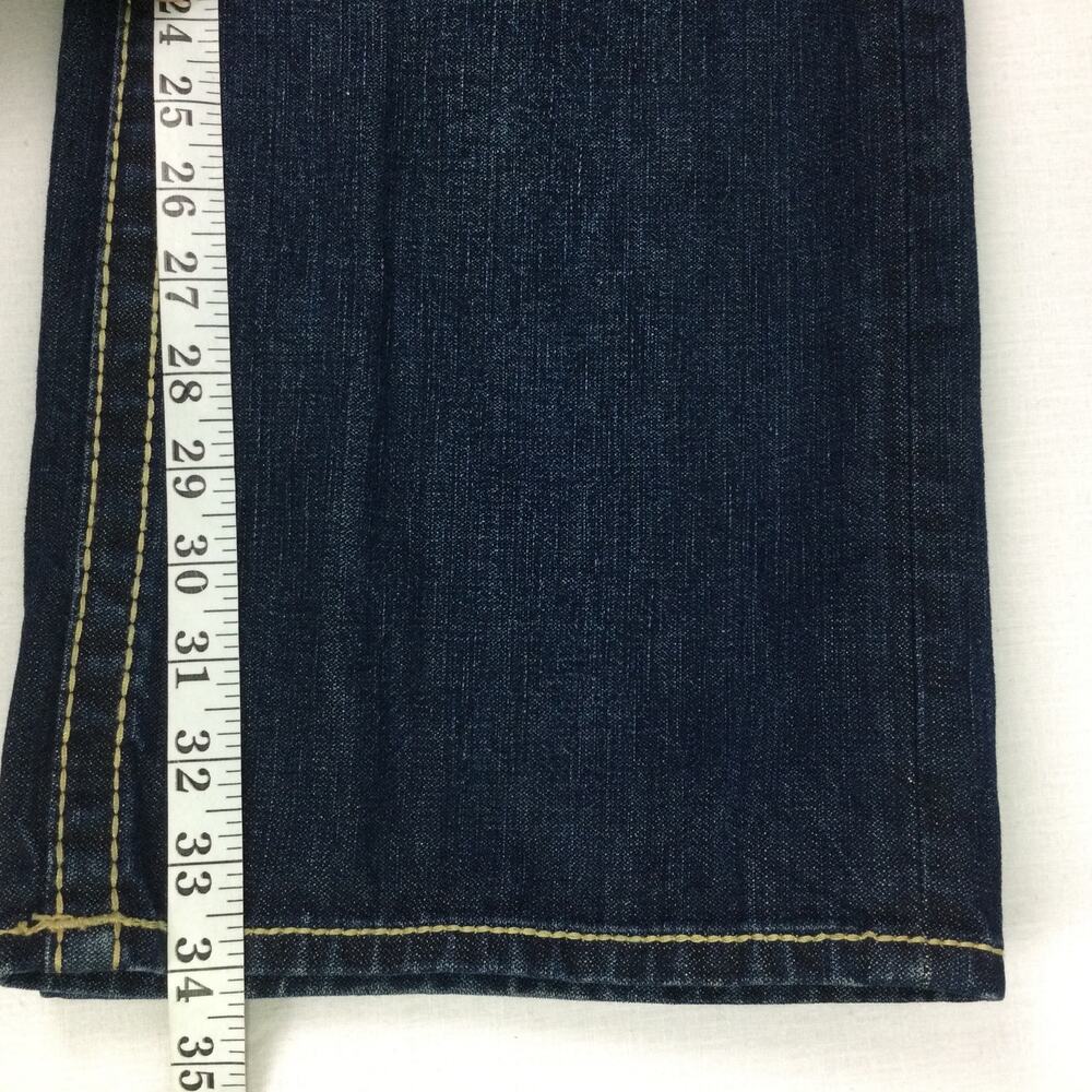 True Religion Rainbow Ricky Men's Dark Wash Straight Leg Flap Pockets Jeans 36 - Picture 14 of 14